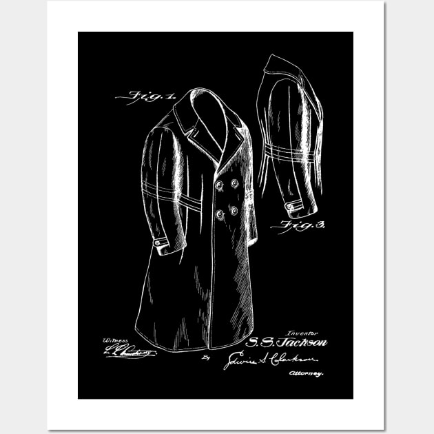 Coat Vintage Patent Hand Drawing Wall Art by TheYoungDesigns